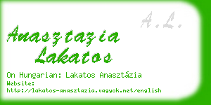 anasztazia lakatos business card