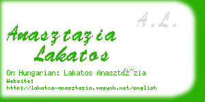 anasztazia lakatos business card